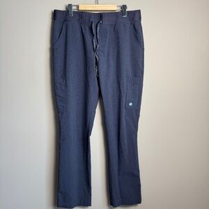 Scrubletics Women's Performance Elastic Waist‎ Pull On Scrub Pants Gray Large